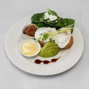 Potato Rosti with Avo & Eggs